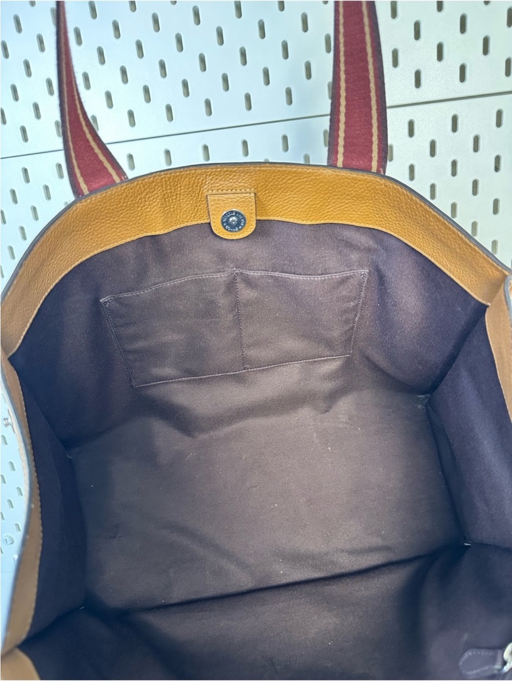 Coach Large Smith Tote in Brown Pebble Leather (CM716, Batch/Factory: J2377 - Picture 13 of 16